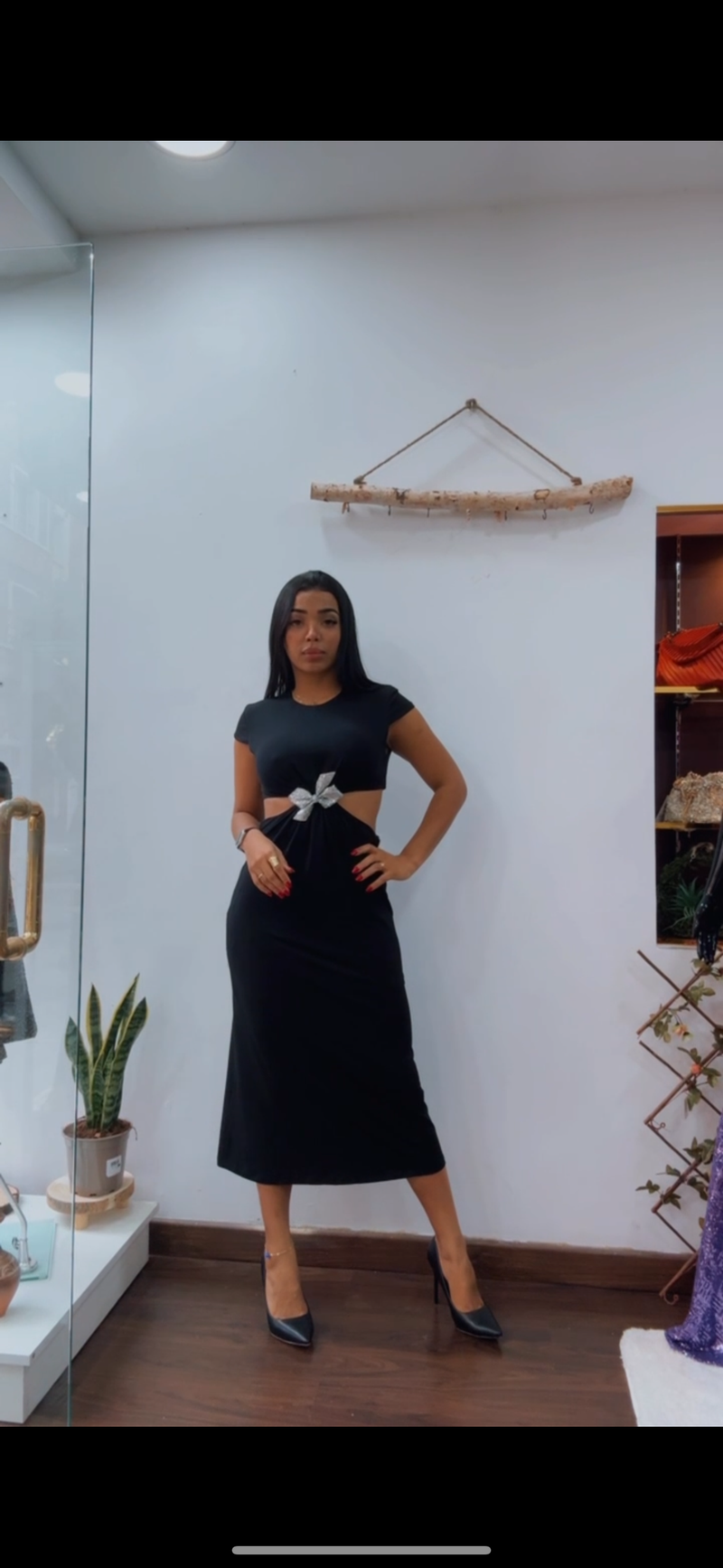 Vestido lazo Midi